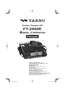 Mode d’emploi Yaesu FT-2900E Émetteur-récepteur