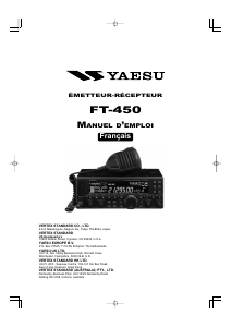 Mode d’emploi Yaesu FT-450 Émetteur-récepteur