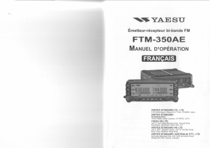 Mode d’emploi Yaesu FTM-350AE Émetteur-récepteur