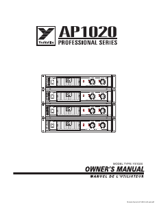 Manual Yorkville AP1020 Amplifier