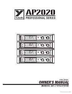 Manual Yorkville AP2020 Amplifier
