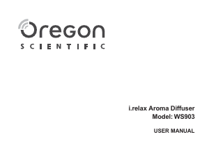 Manual de uso Oregon WS903 Difusor de aroma