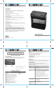 Manual ID Defender ID-61M Paper Shredder