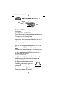 Manual de uso Homedics TO-F101 Termómetro