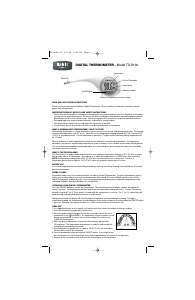 Manual Homedics TO-R100 Thermometer