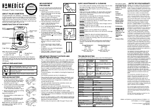 Manual de uso Homedics PX-100 Oxímetro de pulso