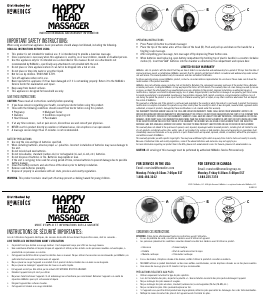 Handleiding Homedics NOV-110 Massageapparaat
