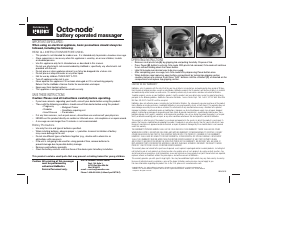 Manual de uso Homedics NOV35 Masajeador