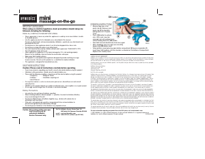 Manual de uso Homedics PM-30CTM Masajeador