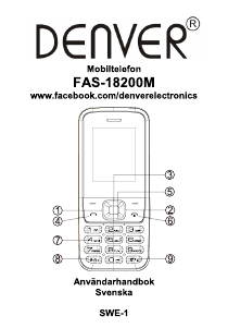 Bruksanvisning Denver FAS-18200M Mobiltelefon