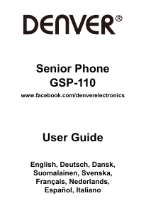 Brugsanvisning Denver GSP-110 Mobiltelefon