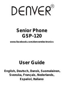 Manuale Denver GSP-120 Telefono cellulare