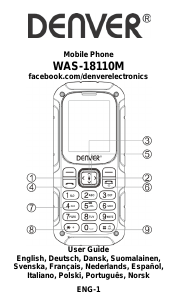 Instrukcja Denver WAS-18110M Telefon komórkowy