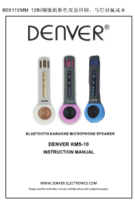 Manual Denver KMS-10 Microfone