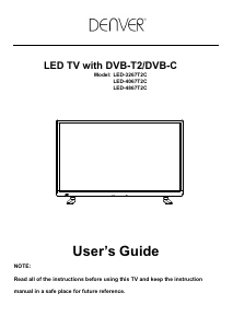 Manual Denver LED-3267T2CS LED Television