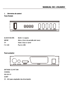 Manual de uso Denver DTB-141 Receptor digital