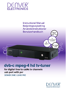 Brugsanvisning Denver DVBC-110HDMK2 Digital receiver