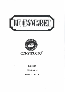 Manual Constructo set 80825 Boatkits Le Camaret