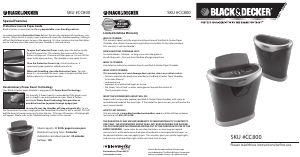 Manual Black and Decker CC800 Paper Shredder