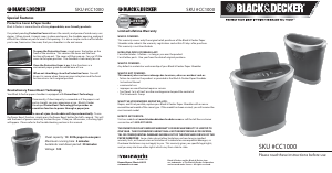Manual Black and Decker CC1000 Paper Shredder