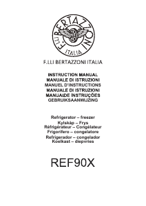 Bruksanvisning Bertazzoni REF90X Kyl-frys