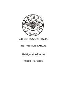Mode d’emploi Bertazzoni REF60BIS Réfrigérateur combiné