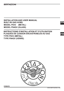 كتيب مفصلة P604LPRONE Bertazzoni