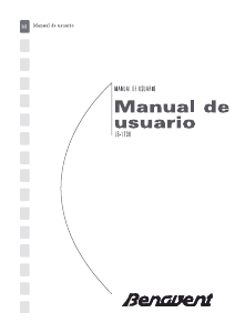 Manual de uso Benavent LB1208 Lavadora