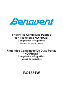 Manual de uso Benavent BC1851W Frigorífico combinado