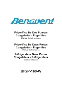 Mode d’emploi Benavent BF2P160W Réfrigérateur combiné