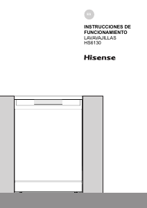 Manual de uso Hisense HS6130W Lavavajillas