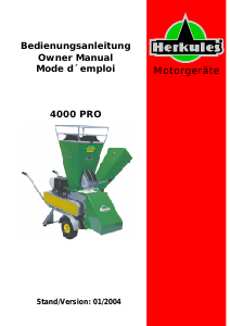 Manual Herkules 4000 Pro Garden Shredder