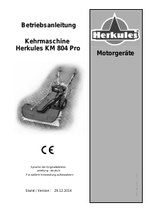 Bedienungsanleitung Herkules KM 804 Pro H Kehrmaschine