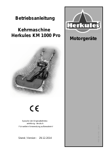 Bedienungsanleitung Herkules KM 1000 Pro H Kehrmaschine