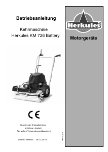Bedienungsanleitung Herkules KM 726 Battery Kehrmaschine