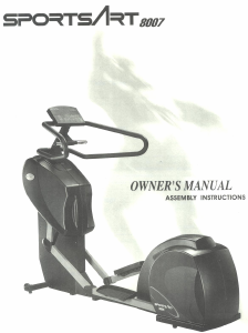 Manual SportsArt 8007 Cross Trainer