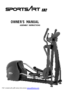 Manual SportsArt E82 Cross Trainer
