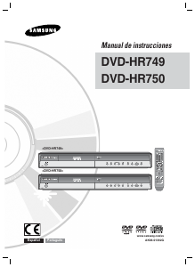 Manual de uso Samsung DVD-HR749 Reproductor DVD