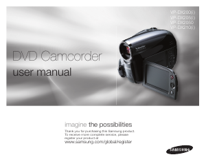 Manual Samsung VP-DX205 Camcorder