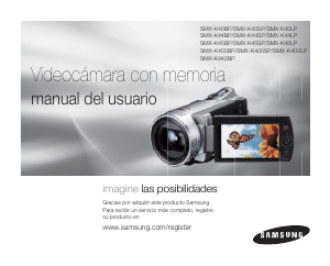 Manual de uso Samsung SMX-K400BP Videocámara