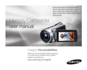 Manual Samsung SMX-K40BP Camcorder