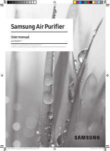 Manual Samsung AX47R9080SS/EU Air Purifier
