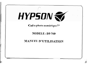Mode d’emploi Hypson DP-760 Cadre photo numérique
