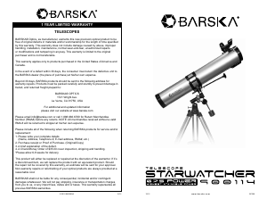 Manual Barska AE10758 Telescope