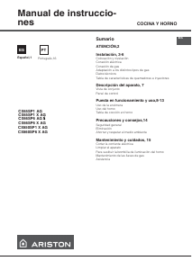 Manual de uso Ariston CX660S P6(X) AG Cocina
