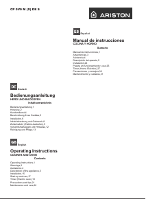 Bedienungsanleitung Ariston CP 0V9 M (X) DE S Herd