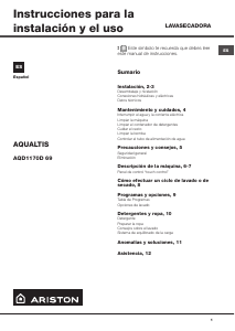 Manual de uso Ariston AQD1170D 69 AG Lavasecadora