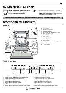 Manual de uso Ariston LFO 3P23 WLGT X AG Lavavajillas