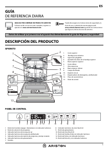 Manual de uso Ariston LIO 3P23 WGTL AG Lavavajillas