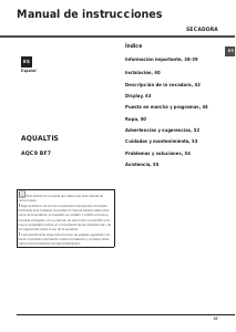 Manual de uso Ariston AQC9 BF7 T1 (AG) Secadora